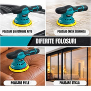 Aparat Polish Auto Profesional 48V cu 2 Acumulatori și 8 Viteze