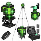 Nivelă Laser 4D cu 16 Linii, Precizie Profesională cu Trepied și Telecomandă