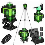 Nivelă Laser 4D cu 16 Linii, Precizie Profesională cu Trepied și Telecomandă